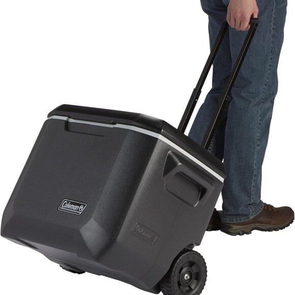 Xtreme 50qt Rolling Cooler with Wheels, Extra-Walled Insulation Keeps Ice up to - Picture 4 of 5